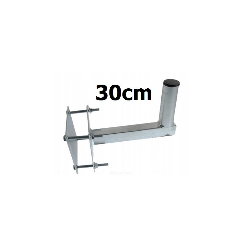 Maszt balkonowy czołowy 30cm z podwójną blachą