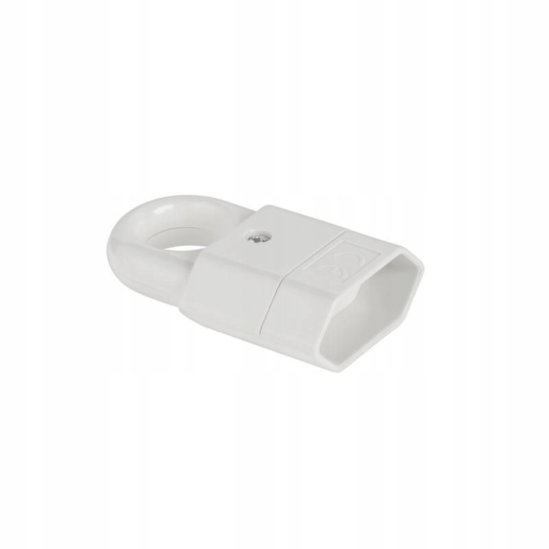 Gniazdo płaskie z uchwytem białe GP2C 2szt.