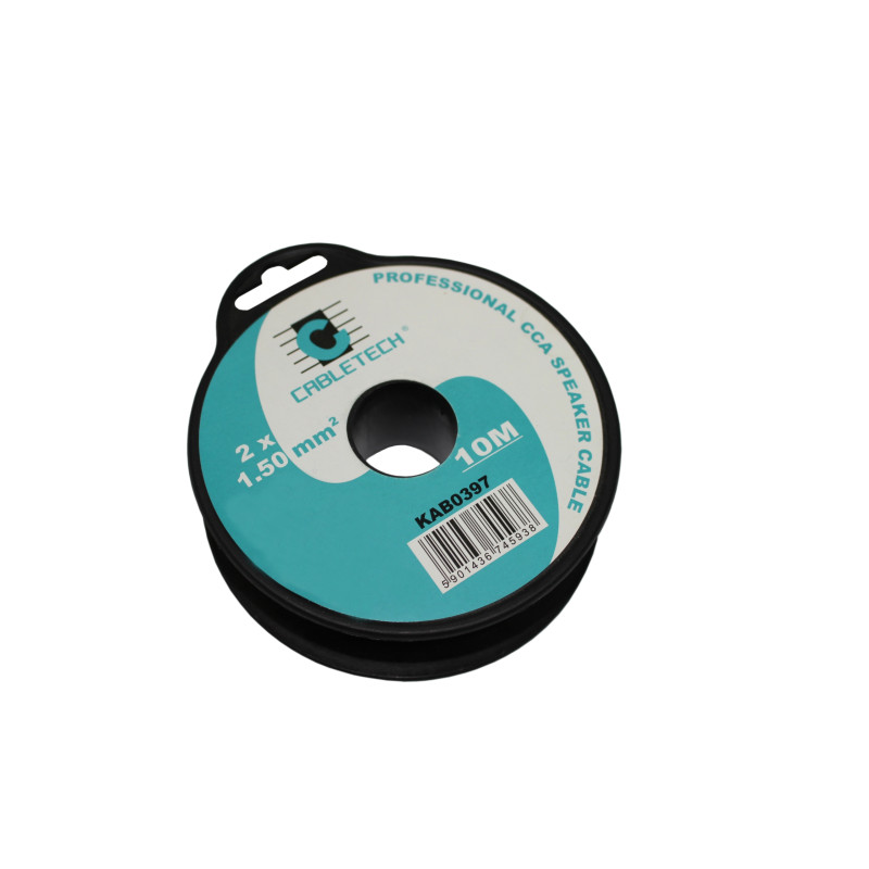Kabel głośnikowy przezroczysty CCA 2x1,5mm² 100m