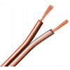 Kabel głośnikowy przezroczysty CCA 2x1,5mm² 100m