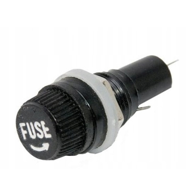 Gniazdo oprawa bezpiecznika szklanego 20mm FUSE 4szt