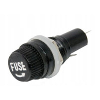 Gniazdo oprawa bezpiecznika szklanego 20mm FUSE 4szt