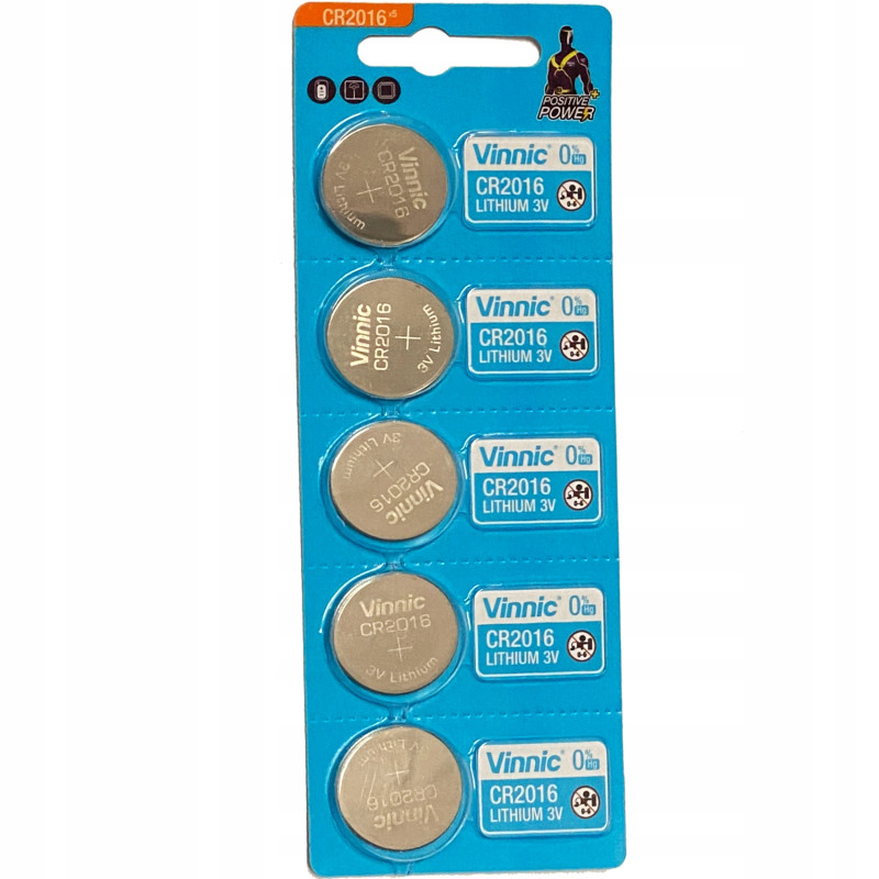 Baterie litowe 3V Vinnic CR2016 5szt