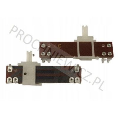 Potencjometr suwakowy 2x50KB 3szt