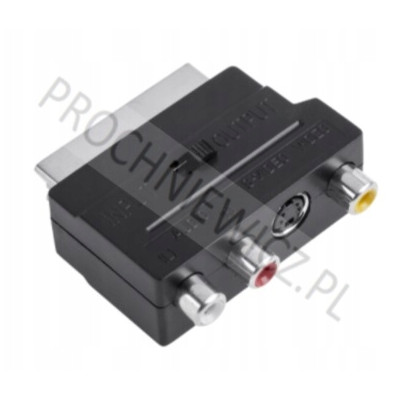 Złącze Euro S-18 3xGN.RCA+SVHS+prz. 1szt