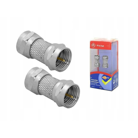 Przejściówka adapter wtyk F - Wtyk F 3szt.