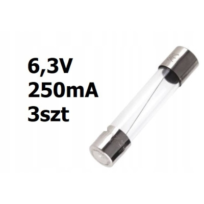 Żarówka osiowa 6,3V DC 0,25A 31mm 3szt