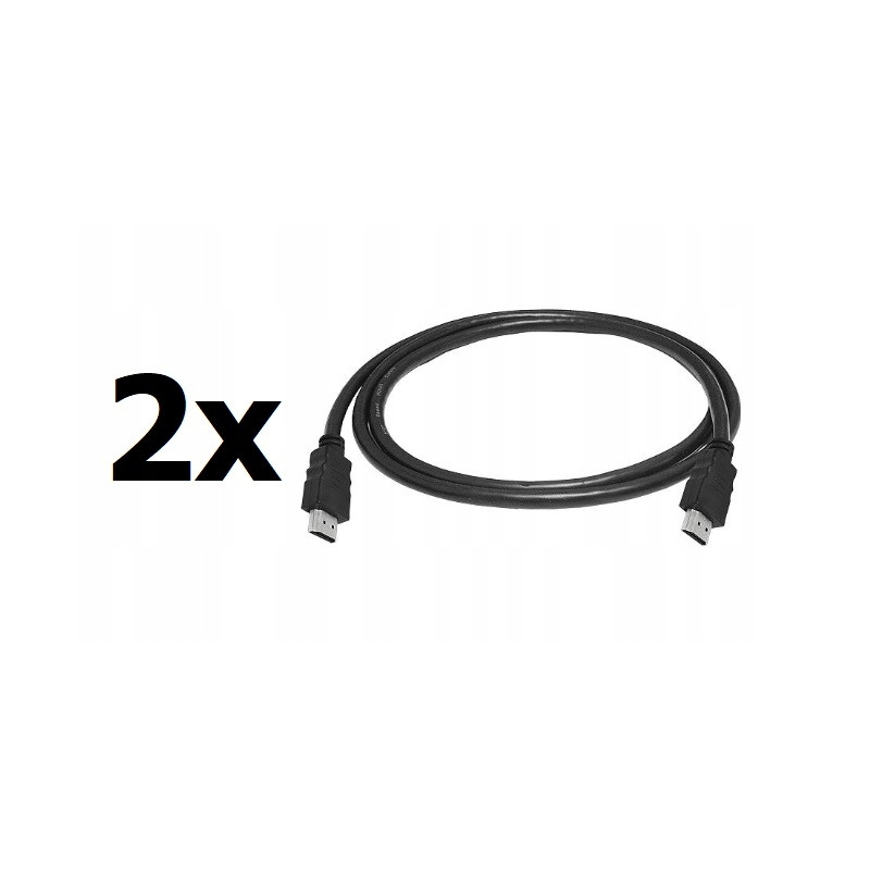 Kabel połączeniowy HDMI - HDMI v2.0 1,5m 2szt