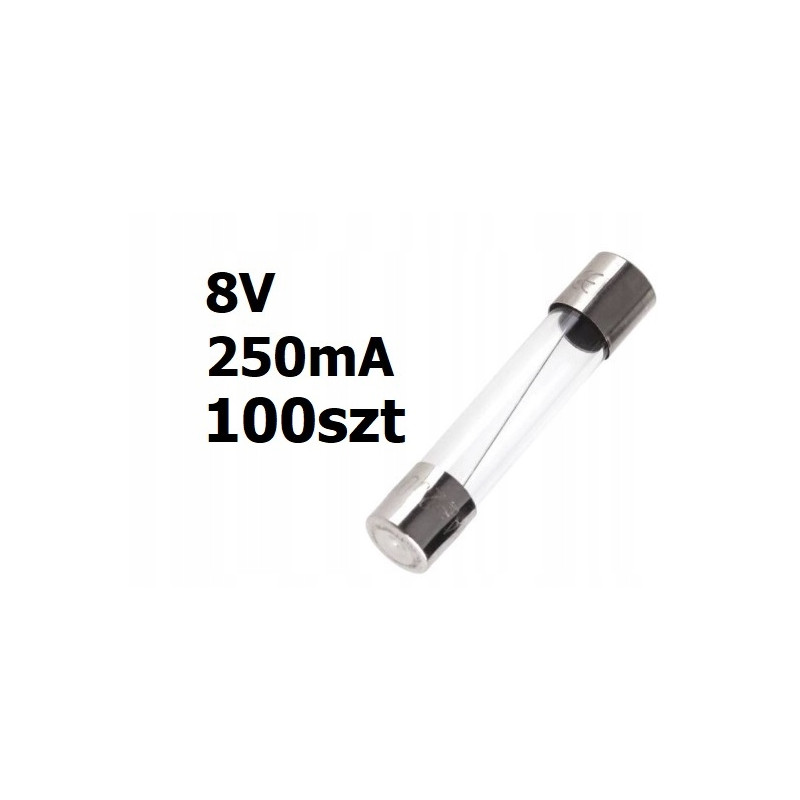 Żarówka rurkowa 8V DC 250mA 31mm 100szt