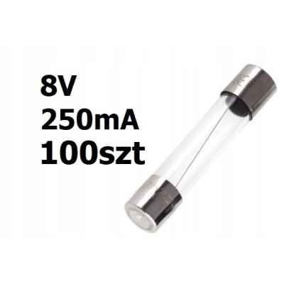 Żarówka rurkowa 8V DC 250mA 31mm 100szt