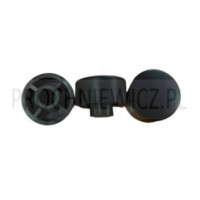 Gałka do sprzętu 19,7x14,6mm z otworem fi6 2szt