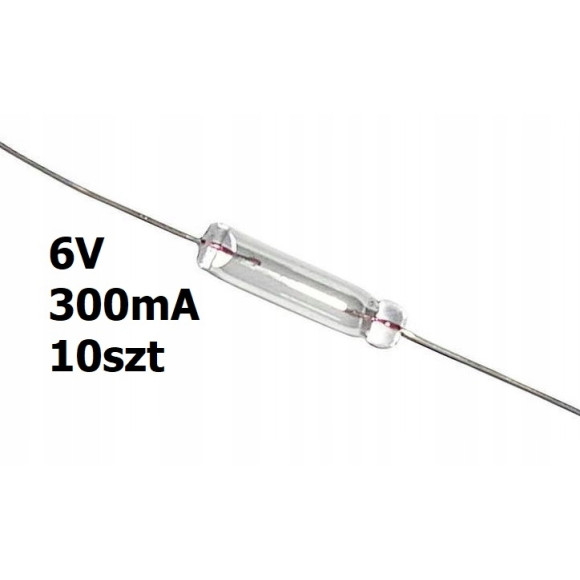Żarówka osiowa mini T1 6V DC 300mA 10szt
