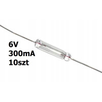 Żarówka osiowa mini T1 6V DC 300mA 10szt