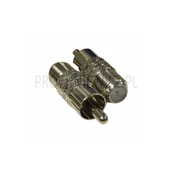 Złącze wt. RCA- gniazdo F 3szt