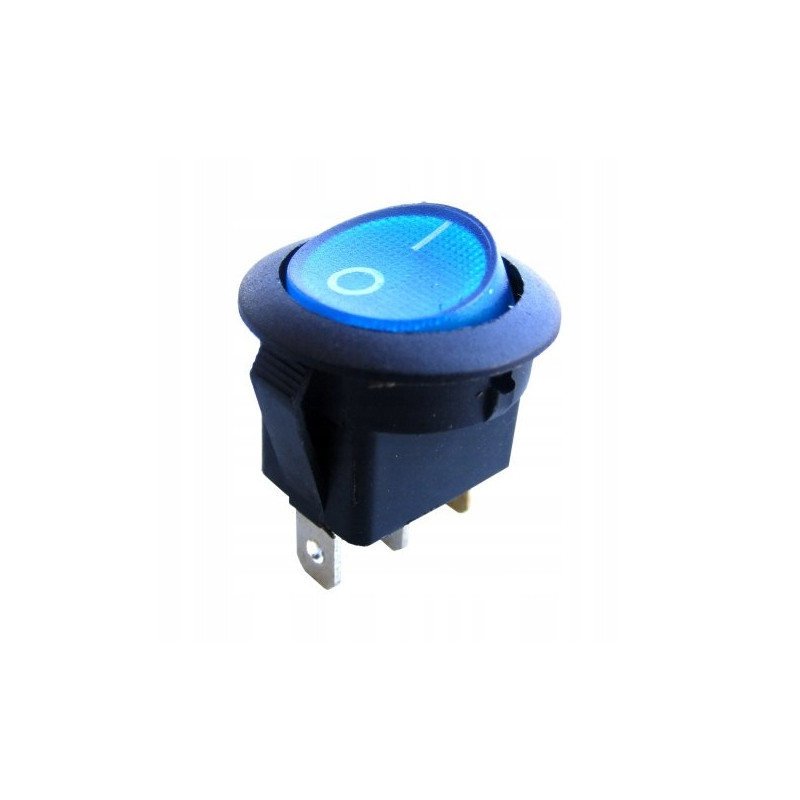 Złącze przełącznik 12V podświetlenie niebieskie 3szt