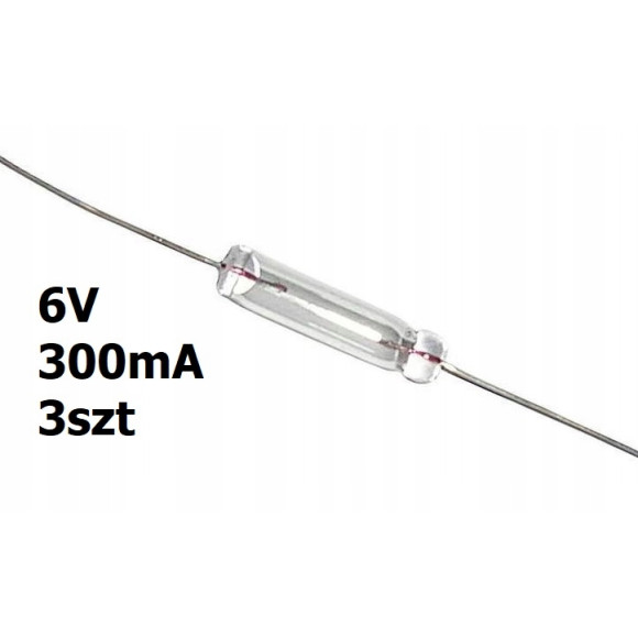 Żarówka osiowa mini T1 6V DC 300mA 3szt