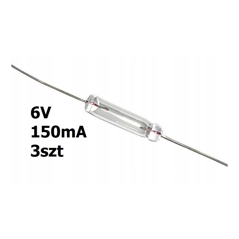 Żarówka osiowa mini T1 6V DC 150mA 3szt