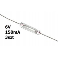 Żarówka osiowa mini T1 6V DC 150mA 3szt