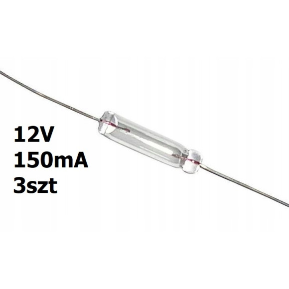 Żarówka osiowa mini T1 12V DC 150mA 3szt