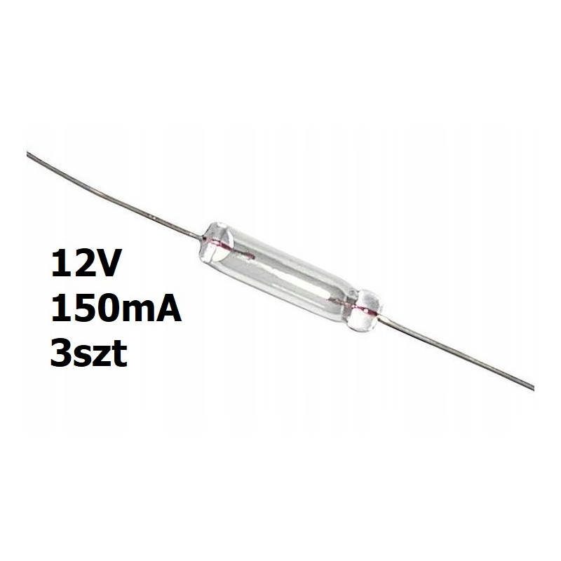 Żarówka osiowa mini T1 12V DC 150mA 3szt