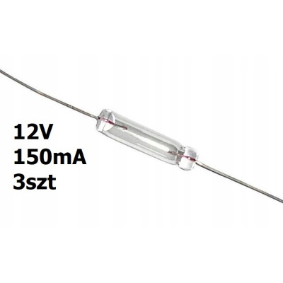 Żarówka osiowa mini T1 12V DC 150mA 3szt