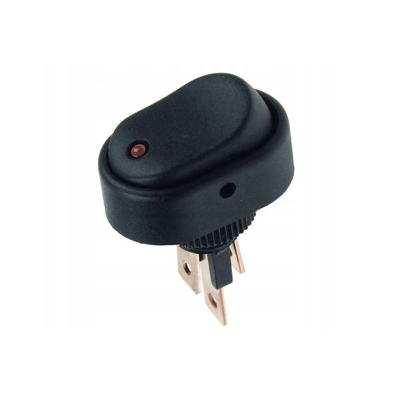 Przełącznik klawiszowy ASW-20D niebieska LED 12V 2szt