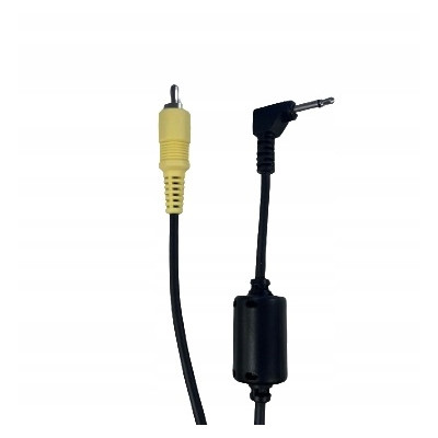 Kabel 1xRCA - kątowy Jack 3,5mm mono z filtrem 1szt