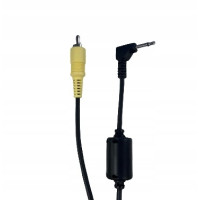 Kabel 1xRCA - kątowy Jack 3,5mm mono z filtrem 1szt