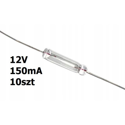 Żarówka osiowa mini T1 12V DC 150mA 10szt