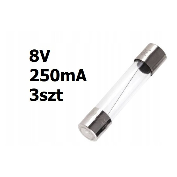 Żarówka rurkowa 8V DC 250mA 31mm 3szt