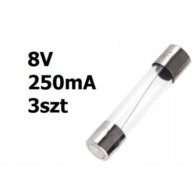 Żarówka rurkowa 8V DC 250mA 31mm 3szt