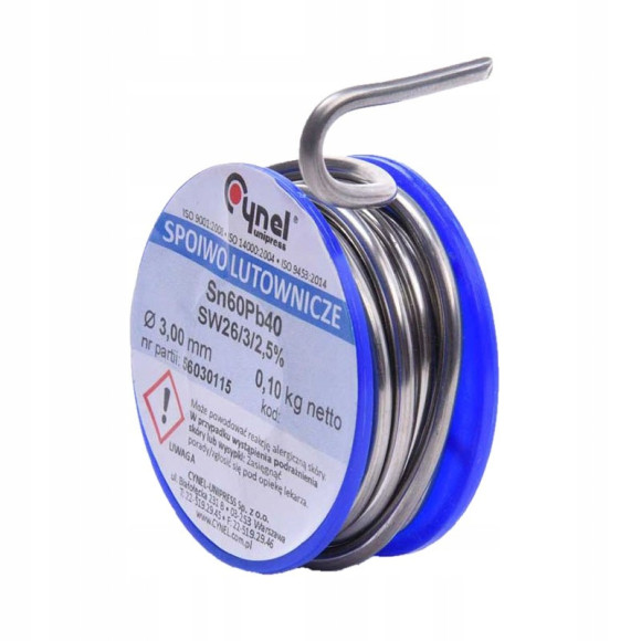 Cyna 3mm 100g Cynel Sn60Pb40