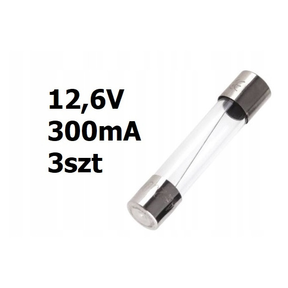 Żarówka rurkowa 12,6V DC 300mA 31mm 3szt