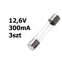 Żarówka rurkowa 12,6V DC 300mA 31mm 3szt