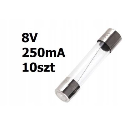 Żarówka rurkowa 8V DC 250mA 31mm 10szt