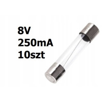 Żarówka rurkowa 8V DC 250mA 31mm 10szt