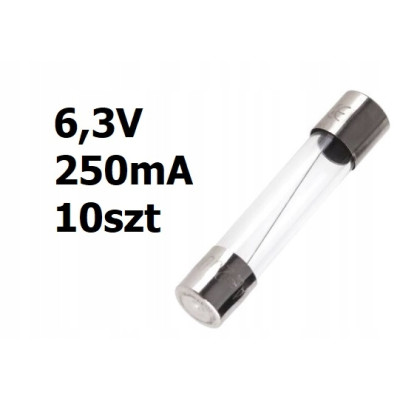 Żarówka rurkowa 6,3V DC 250mA 31mm 10szt