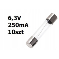 Żarówka rurkowa 6,3V DC 250mA 31mm 10szt