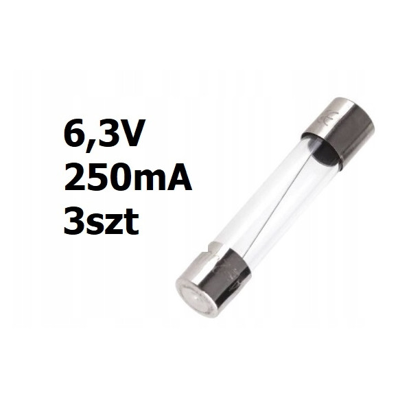 Żarówka rurkowa 6,3V DC 250mA 31mm 3szt