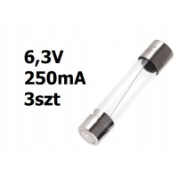 Żarówka rurkowa 6,3V DC 250mA 31mm 3szt