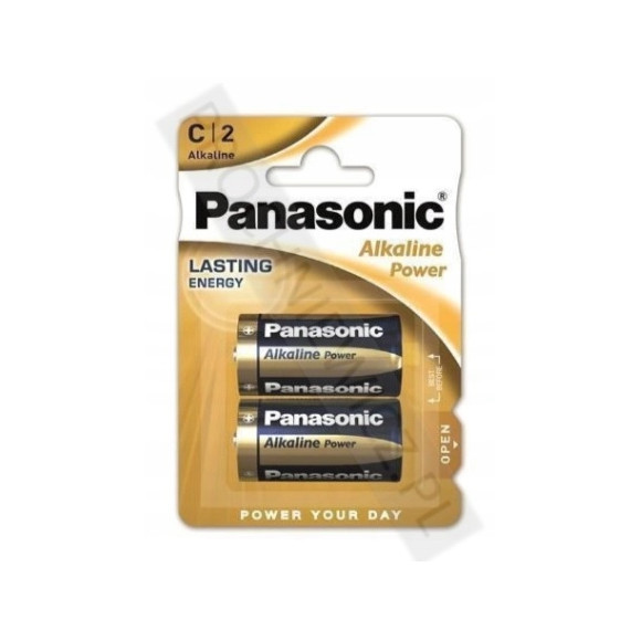 Bateria alkaliczna 1,5V Panasonic C (R14) 2 szt.