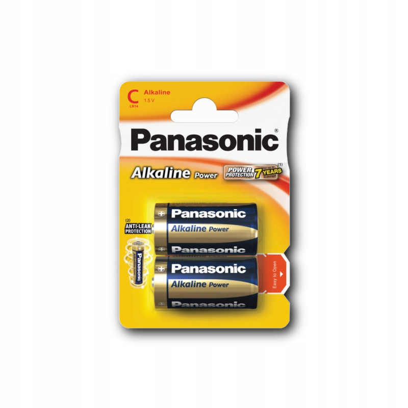 Bateria alkaliczna 1,5V Panasonic C (R14) 2 szt.