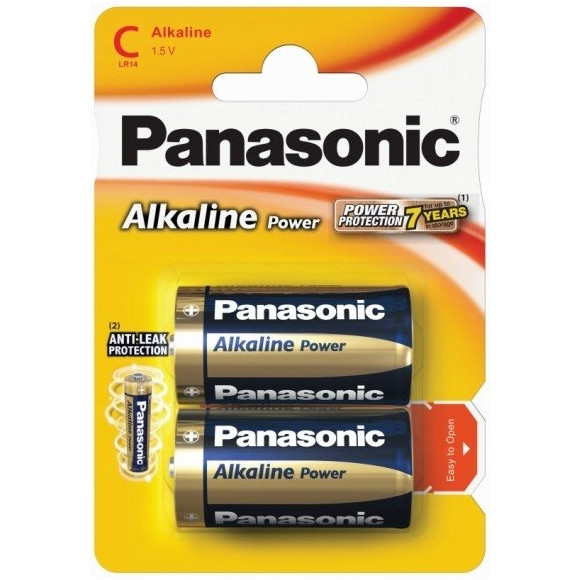 Bateria alkaliczna 1,5V Panasonic C (R14) 2 szt.