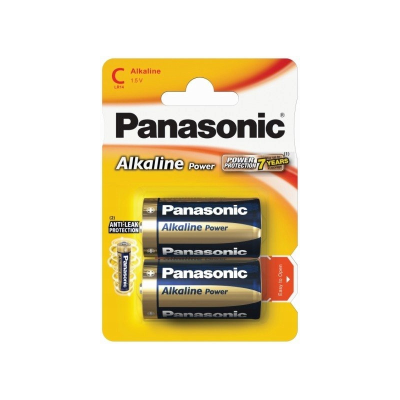 Bateria alkaliczna 1,5V Panasonic C (R14) 2 szt.