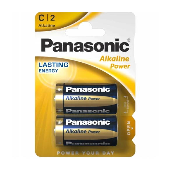Bateria alkaliczna 1,5V Panasonic C (R14) 2 szt.