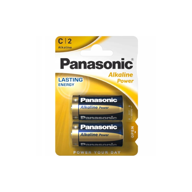 Bateria alkaliczna 1,5V Panasonic C (R14) 2 szt.