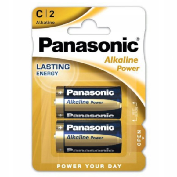 Bateria alkaliczna 1,5V Panasonic C (R14) 2 szt.