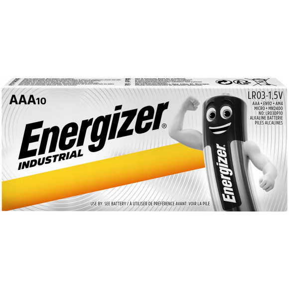 Bateria alkaliczna Energizer Industrial AAA (R3) 10 szt.