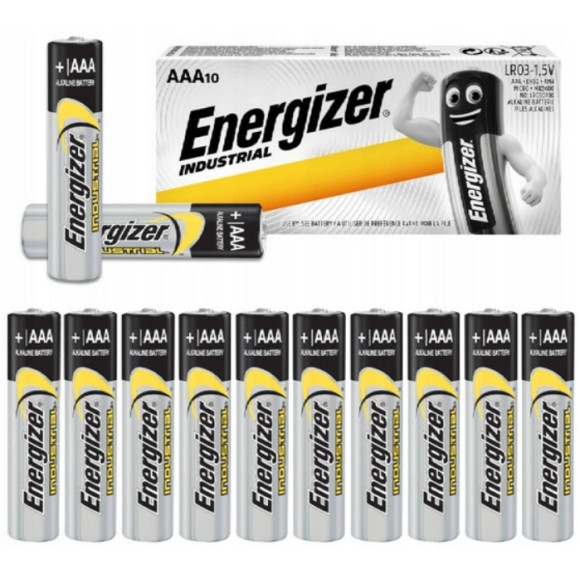 Bateria alkaliczna Energizer Industrial AAA (R3) 10 szt.