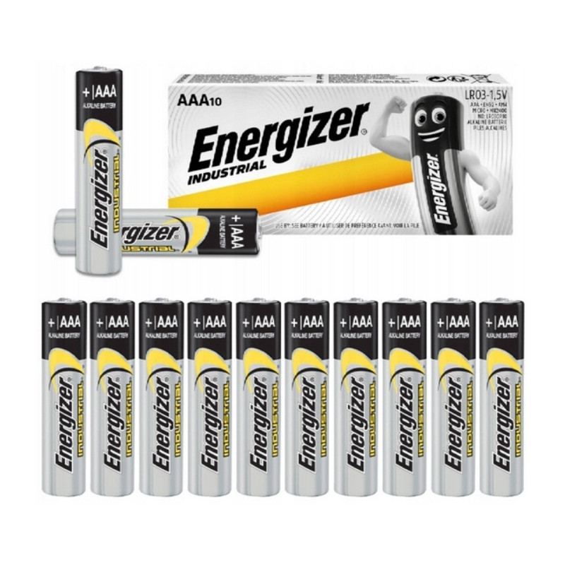 Bateria alkaliczna Energizer Industrial AAA (R3) 10 szt.